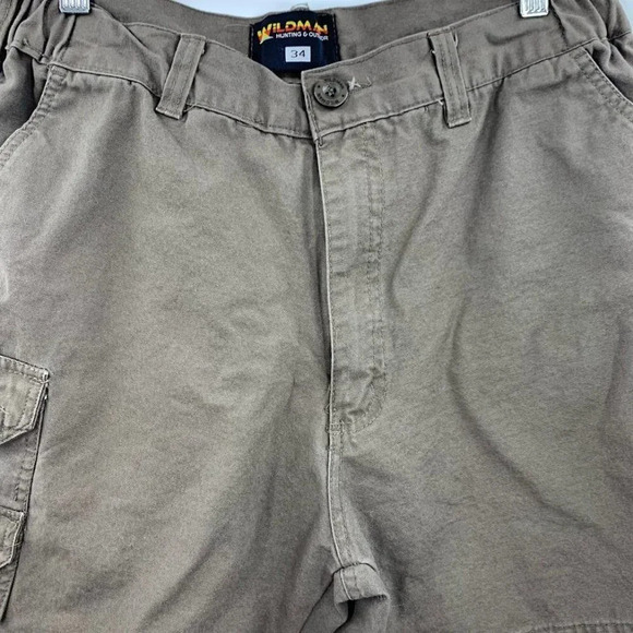 Wildman Hunting & Outdoor Men's Cotton Outdoor Multi Pocket Cargo Pants Size 34 - Picture 5 of 12